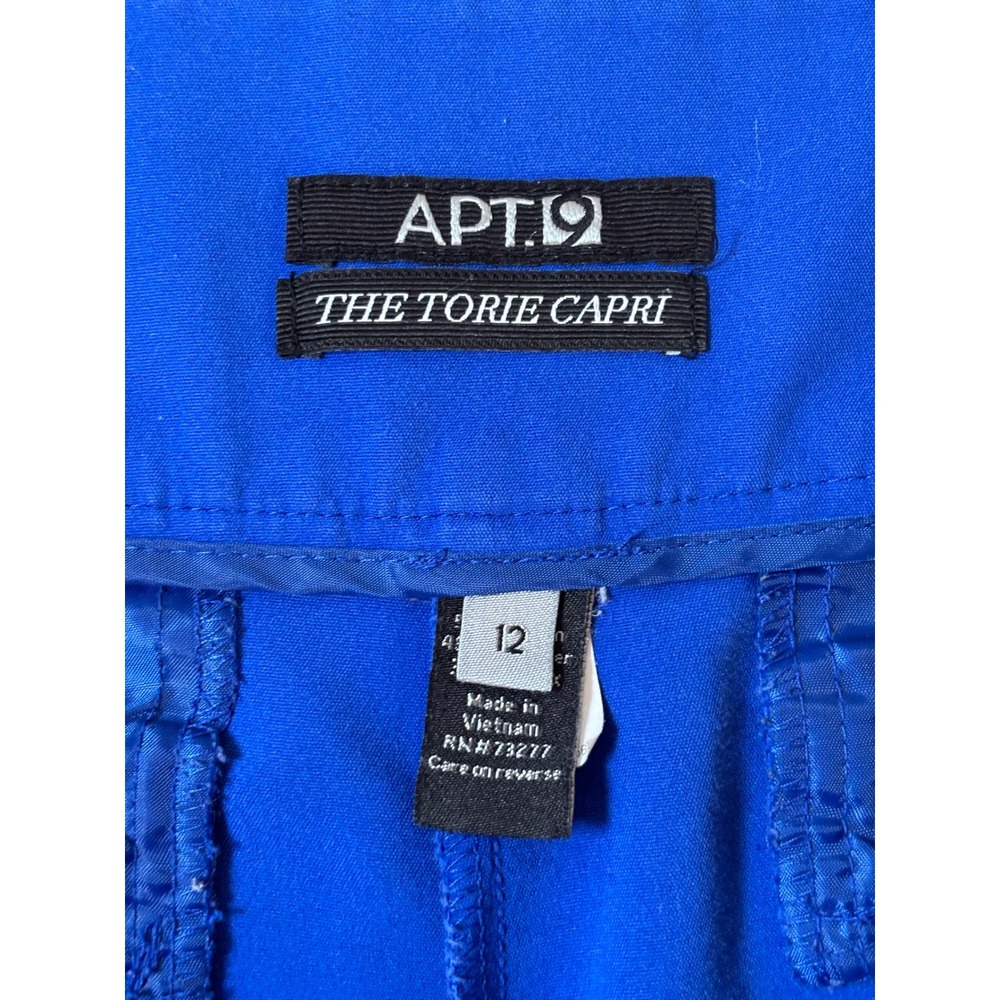 Apt. 9 Royal Blue Cropped Ponte Capris - Picture 7 of 9